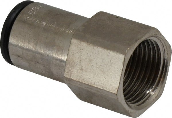 Push-To-Connect Tube Fitting: Connector, Straight, 3/8