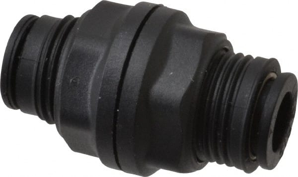 Push-To-Connect Tube to Tube Tube Fitting: Bulkhead Union, 1/4