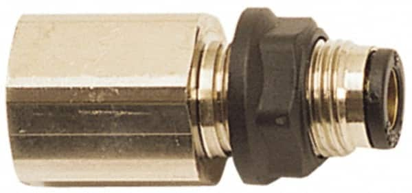 Push-To-Connect Tube Fitting: Female Bulkhead, 1/4