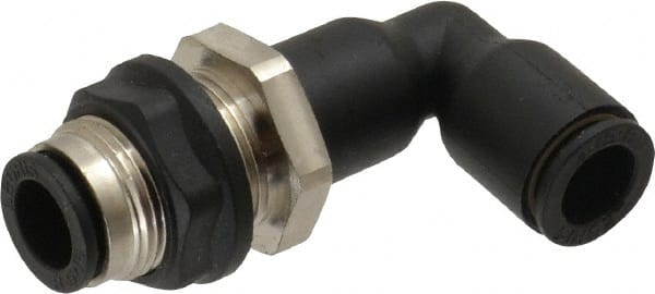 Push-To-Connect Tube to Tube Tube Fitting: Bulkhead Union Elbow MPN:3139 08 00