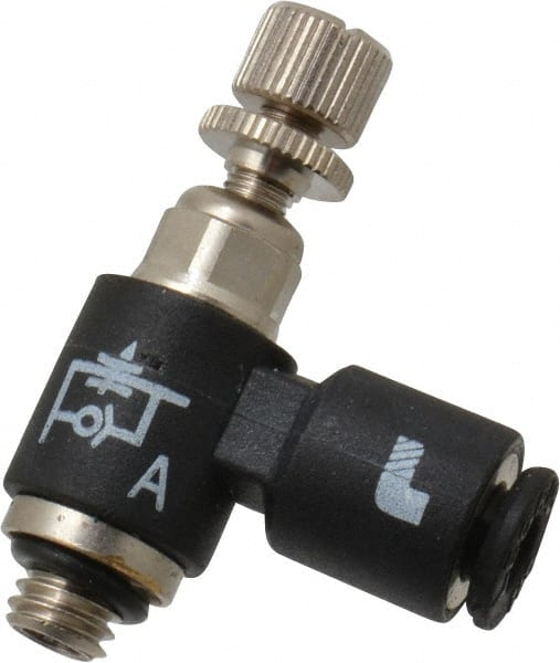 Air Flow Control Valve: Miniature Flow Control, Tube x UNF, 1/8