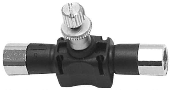 Air Flow Control Valve: Threaded In-Line Flow Controls, NPT, 3/8