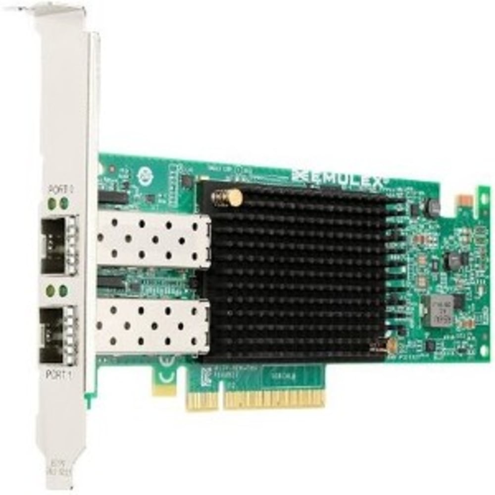 Lenovo Emulex VFA5.2 - Network Adapter - PCI Express 3.0 x8 - 10 Gbit/s - 2 x Total Fibre Channel Port(s) - SFP+ - Plug-in Card MPN:00AG580