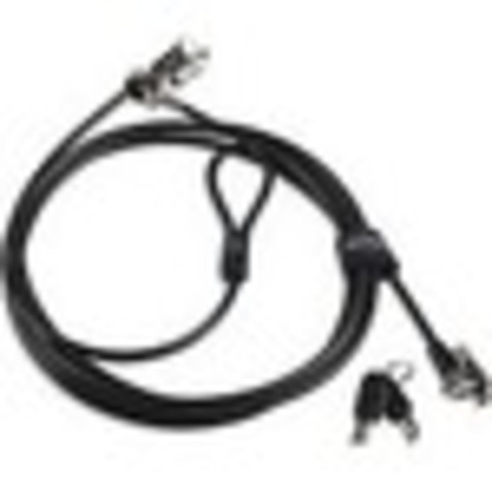 Lenovo Kensington MicroSaver 2.0 Twin Cable Lock - Keyed Lock - Carbon Steel - 8 ft - For Notebook, Desktop Computer, Monitor (Min Order Qty 2) MPN:4XE0N80915