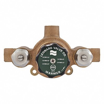 Thermostatic Mixing Valve Bronze Sweat MPN:LV-981A-LF-RF