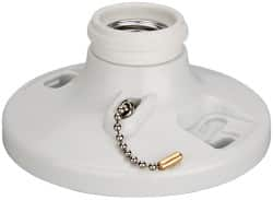 2 Pin, 250 VAC, 660 Watt, Medium Base, Pull Chain Lamp Holder MPN:8827-CW1