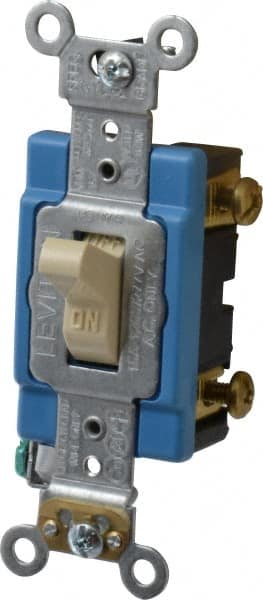 1 Pole, 120 to 277 VAC, 15 Amp, Industrial Grade Toggle Wall Switch MPN:1201-2I