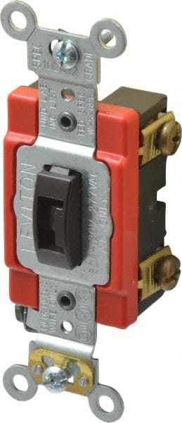 1 Pole, 120 to 277 VAC, 20 Amp, Industrial Grade Toggle Wall Switch MPN:1221-2L