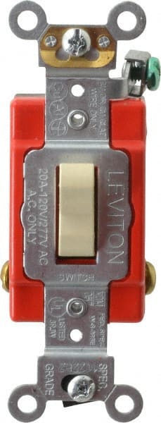 4 Pole, 120 to 277 VAC, 20 Amp, Industrial Grade Toggle Four Way Switch MPN:1224-2I