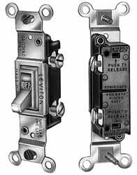 3 Pole, 120 VAC, 15 Amp, Residential Grade Toggle Three Way Switch MPN:1453-2