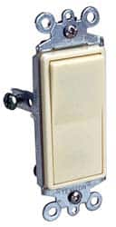 1 Pole, 120 to 277 VAC, 15 Amp, Residential Grade Rocker Wall Switch MPN:5601-2I