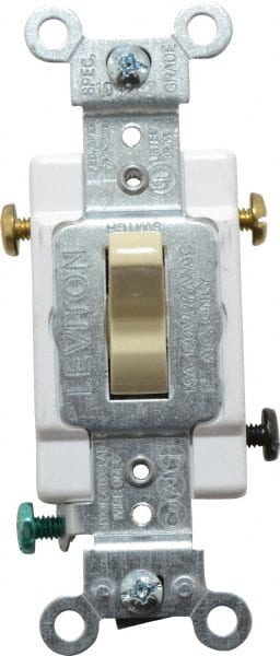 3 Pole, 120 to 277 VAC, 15 Amp, Commercial Grade Toggle Three Way Switch MPN:CS315-2I