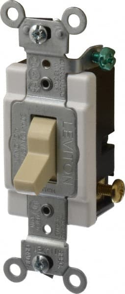 3 Pole, 120 to 277 VAC, 20 Amp, Commercial Grade Toggle Three Way Switch MPN:CS320-2I