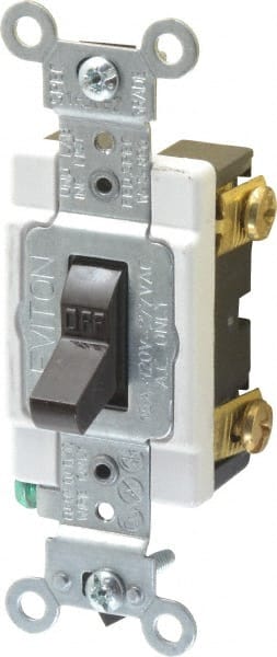 1 Pole, 120 to 277 VAC, 15 Amp, Commercial Grade Toggle Wall Switch MPN:CSB1-15