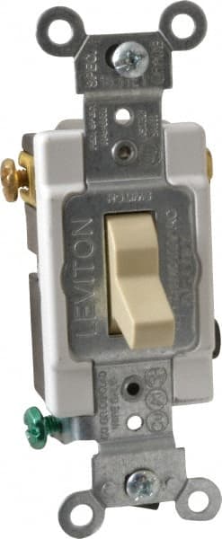 3 Pole, 120 to 277 VAC, 15 Amp, Commercial Grade Toggle Three Way Switch MPN:CSB3-15I