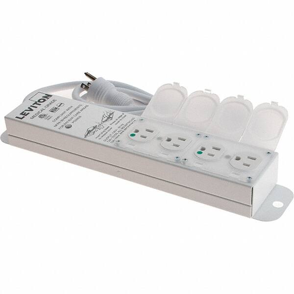 4 Outlets, 125 VAC15 Amps, 7' Cord, Standard Power Outlet Strip MPN:5304M-1N7