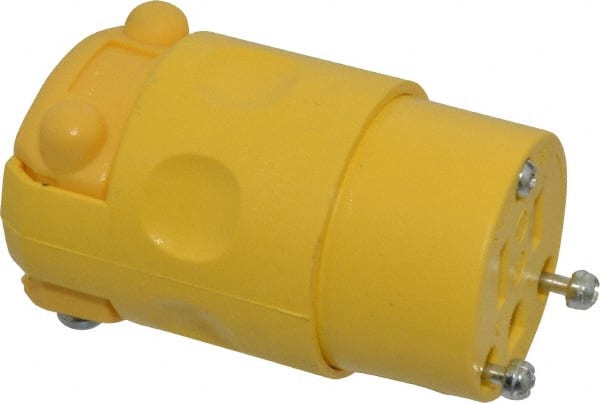 Straight Blade Connector: Residential, 5-15R, 125VAC, Yellow MPN:515CV