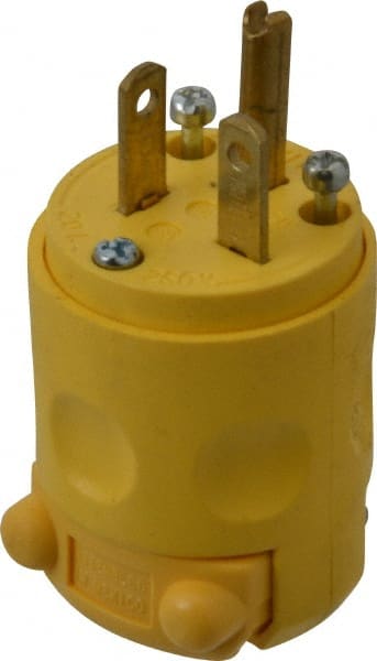 Straight Blade Plug: Commercial, 6-20P, 250VAC, Yellow MPN:620PV