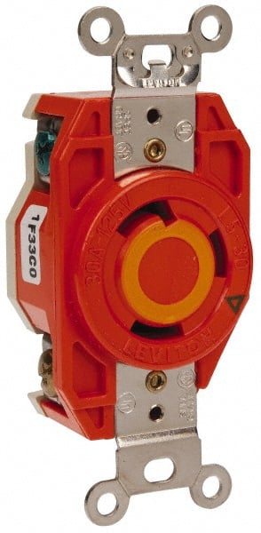 Straight Blade Single Receptacle: NEMA L5-30R, 30 Amps, Isolated Ground MPN:2610-IG