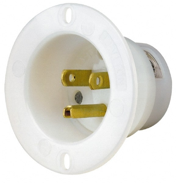 Straight Blade Single Receptacle: NEMA 5-15P, 15 Amps, Self-Grounding MPN:5278-C