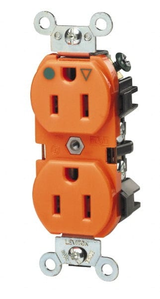 Straight Blade Duplex Receptacle: NEMA 5-20R, 20 Amps, Isolated Ground MPN:5362-IG