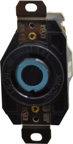 250 VAC, 30 Amp, L6-30R NEMA, Self Grounding Receptacle MPN:2620