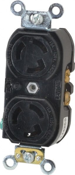 125 VAC, 15 Amp, L5-15R NEMA, Self Grounding Receptacle MPN:4700