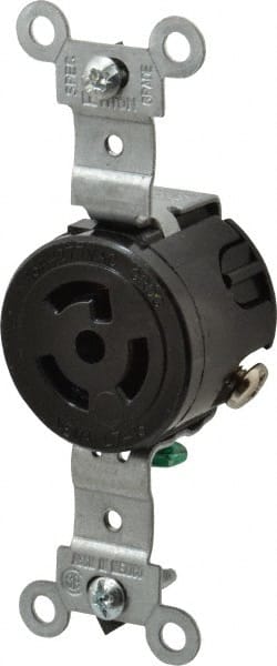 277 VAC, 15 Amp, L7-15R NEMA, Self Grounding Receptacle MPN:4760