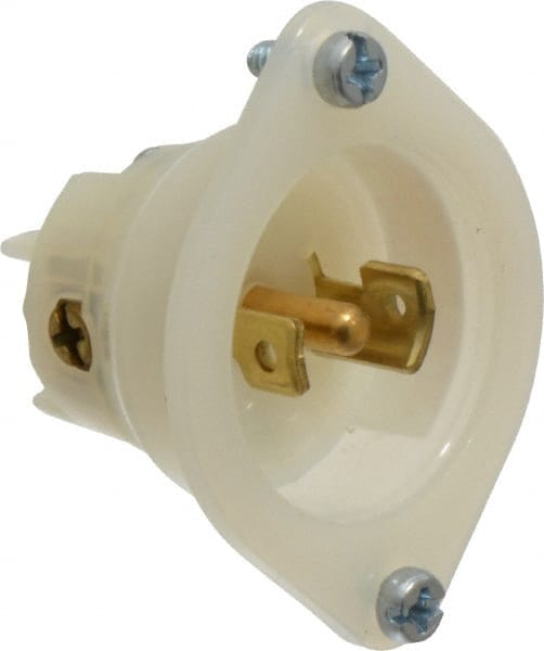 125/250 VAC, 15 Amp, ML-3P NEMA, Ungrounded Inlet MPN:ML3-PB