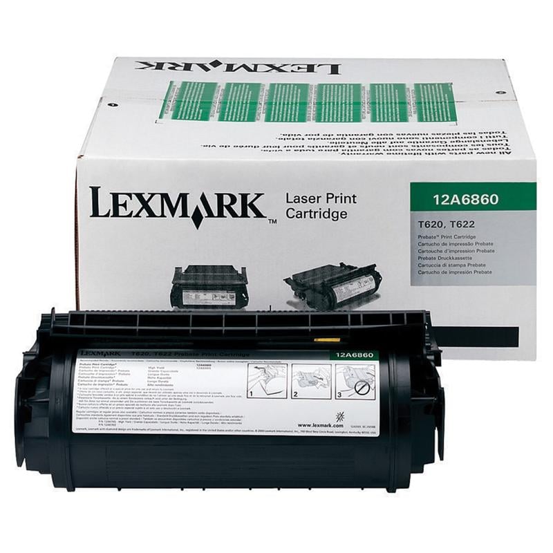 Lexmark 12A6860 Black Return Program Toner Cartridge MPN:12A6860