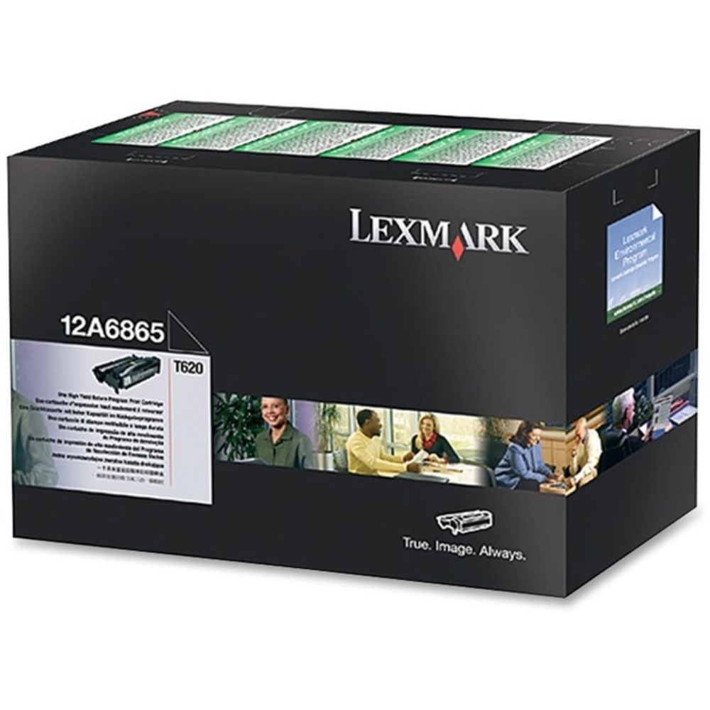 Lexmark 12A6865 Black High Yield Return Program Toner Cartridge MPN:12A6865