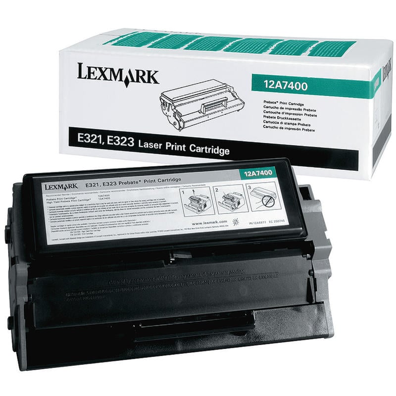 Lexmark 12A7400 Black Return Program Toner Cartridge MPN:12A7400