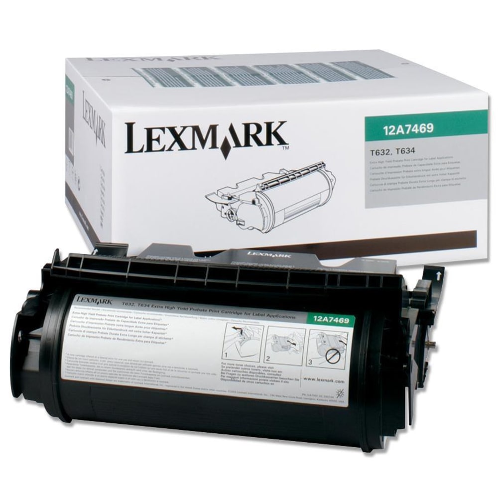 Lexmark Original Toner Cartridge - Laser - 32000 Pages - Black - 1 Each MPN:12A7469