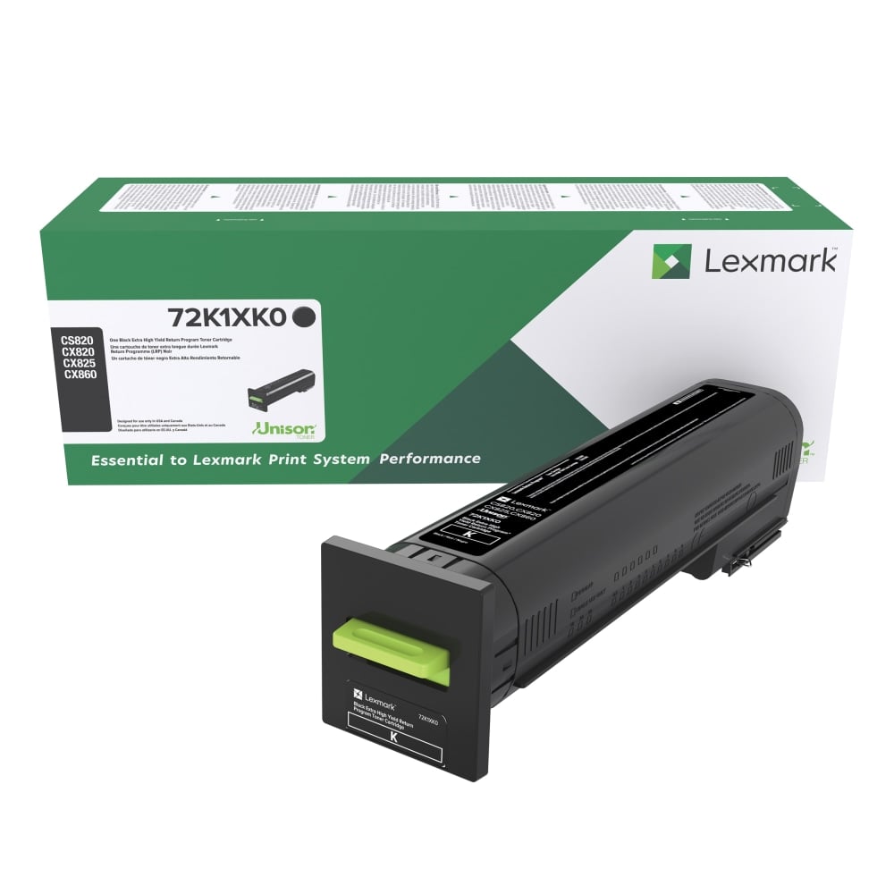 Lexmark 72K1XK0 Black Extra-High Yield Return Program Toner Cartridge MPN:72K1XK0