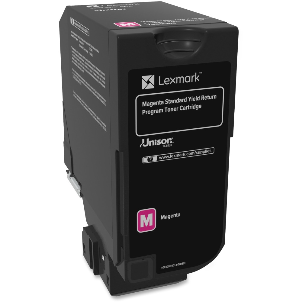 Lexmark 74C1SM0 Magenta Return Program Toner Cartridge MPN:74C1SM0