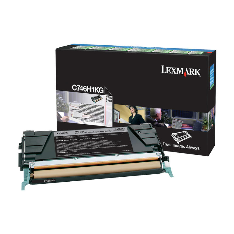 Lexmark C746H1KG Black High Yield Toner Cartridge MPN:C746H1KG