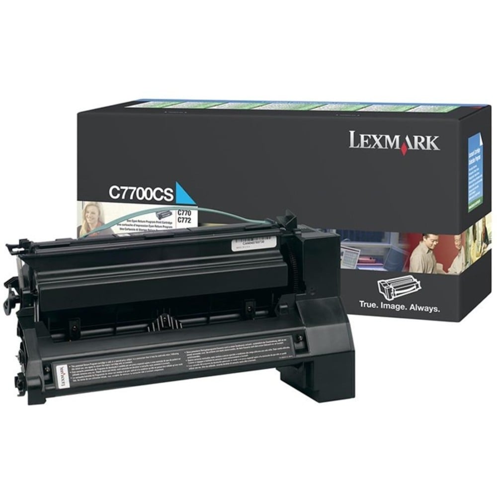 Lexmark C7700CS Cyan Return Program Toner Cartridge MPN:C7700CS