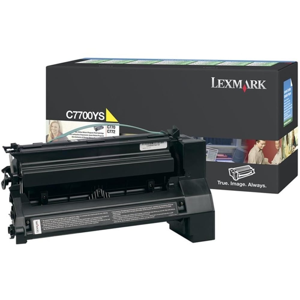 Lexmark C7700YS Yellow Return Program Toner Cartridge MPN:C7700YS