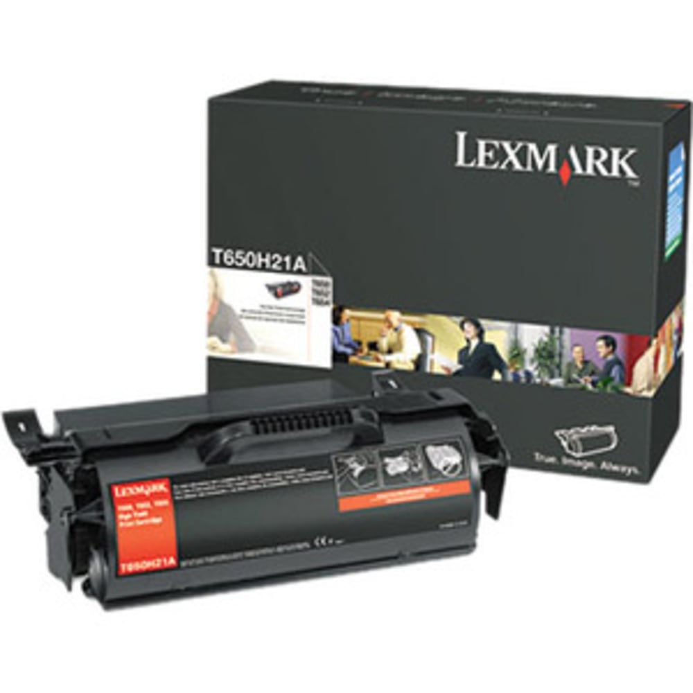 Lexmark Original Laser Toner Cartridge - Black - 1 Each - 25000 Pages MPN:T650H21A