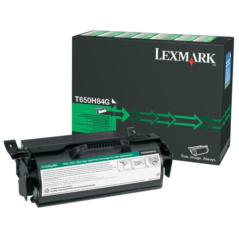 Lexmark T650H84G Remanufactured Black High Yield Toner Cartridge MPN:T650H84G