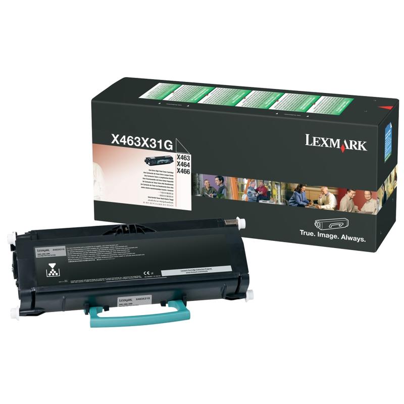 Lexmark X463X31G Black Extra-High Yield Black Toner Cartridge MPN:X463X31G