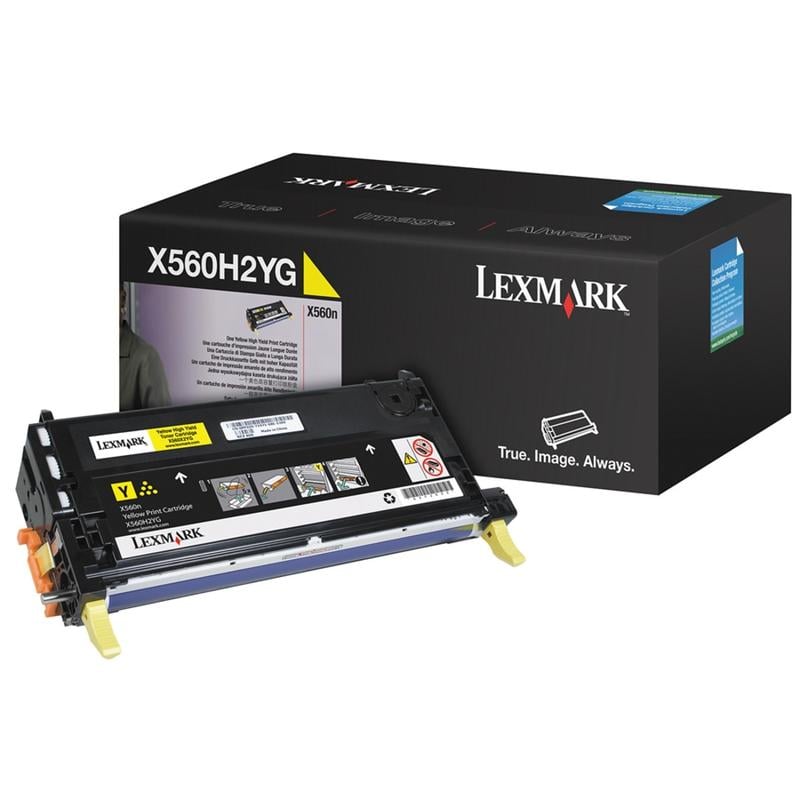 Lexmark X560H2YG Yellow High Yield Toner Cartridge MPN:X560H2YG