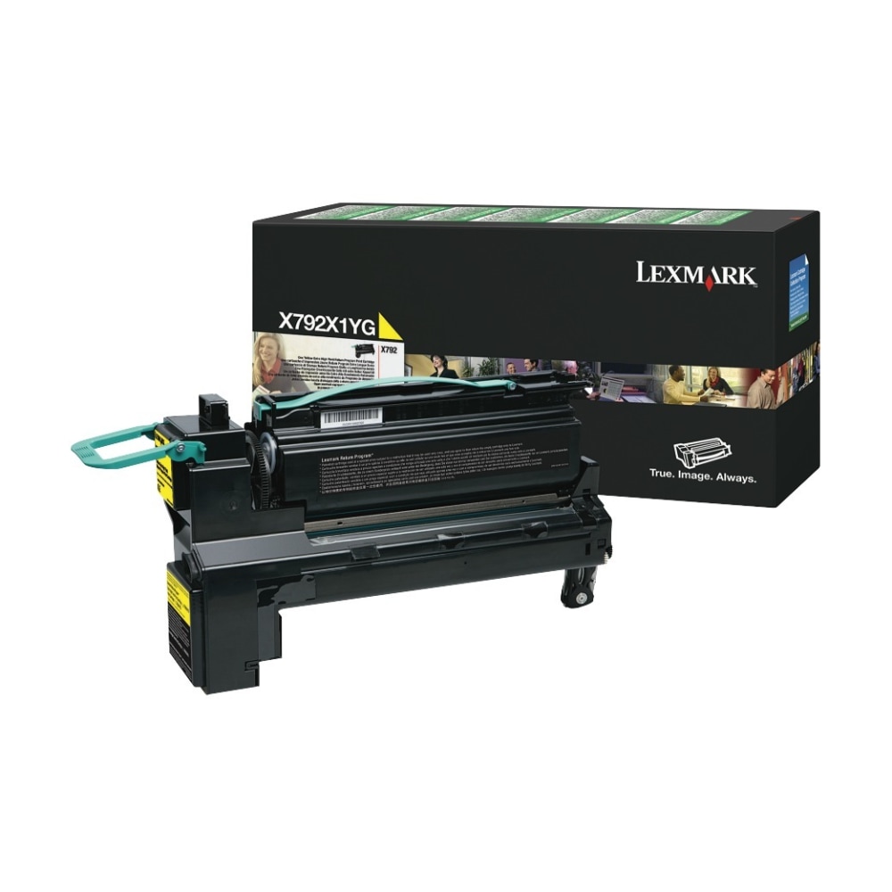 Lexmark X792X1YG Yellow Extra-High Yield Return Program Toner Cartridge MPN:X792X1YG