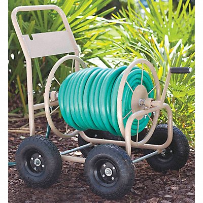 Garden Hose Reel Cart 10 in Steel MPN:2LRL2