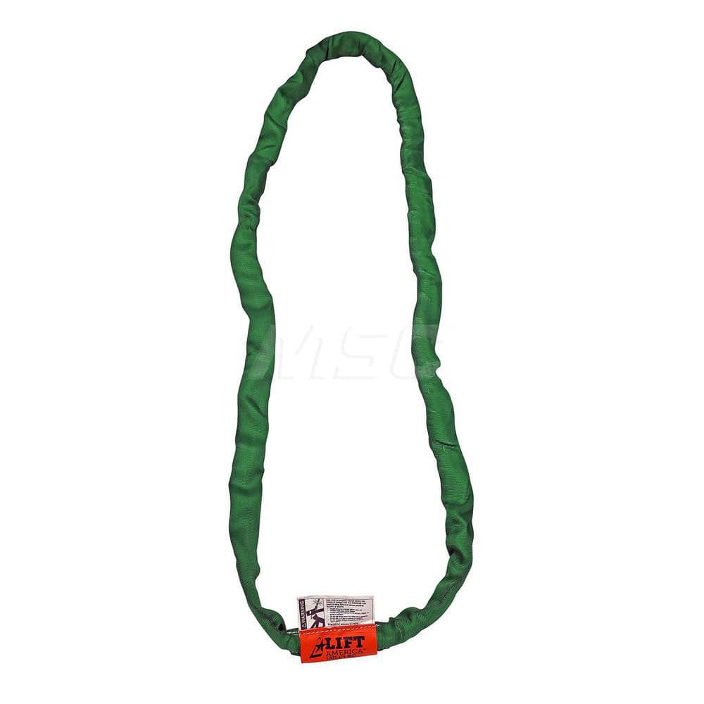 Endless Sling: 6' Long, 5,300 lb Vertical, 4,240 lb Choker, 10,600 lb Basket, Polyester MPN:S201010