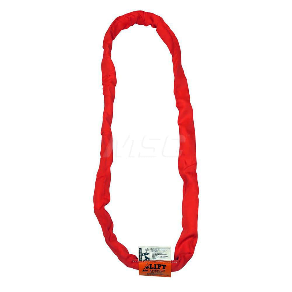 Endless Sling: 4' Long, 13,200 lb Vertical, 10,560 lb Choker, 26,400 lb Basket, Polyester MPN:S201025