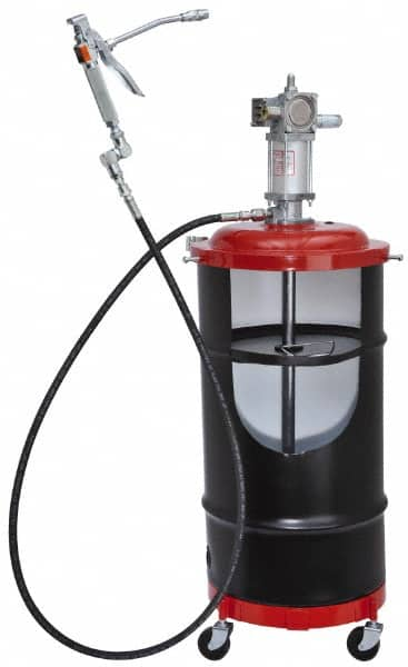 Air-Operated Pump: 80 cu in/min, Grease Lubrication, Aluminum MPN:6917