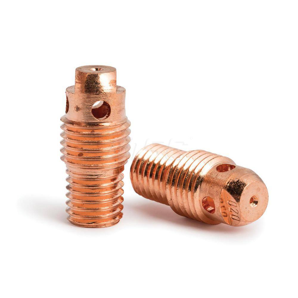 TIG Torch Collets & Collet Bodies, Product Type: Collet Body , Hole Diameter: 0.0200 , Material: Copper Alloy  MPN:KP4751-020-B10