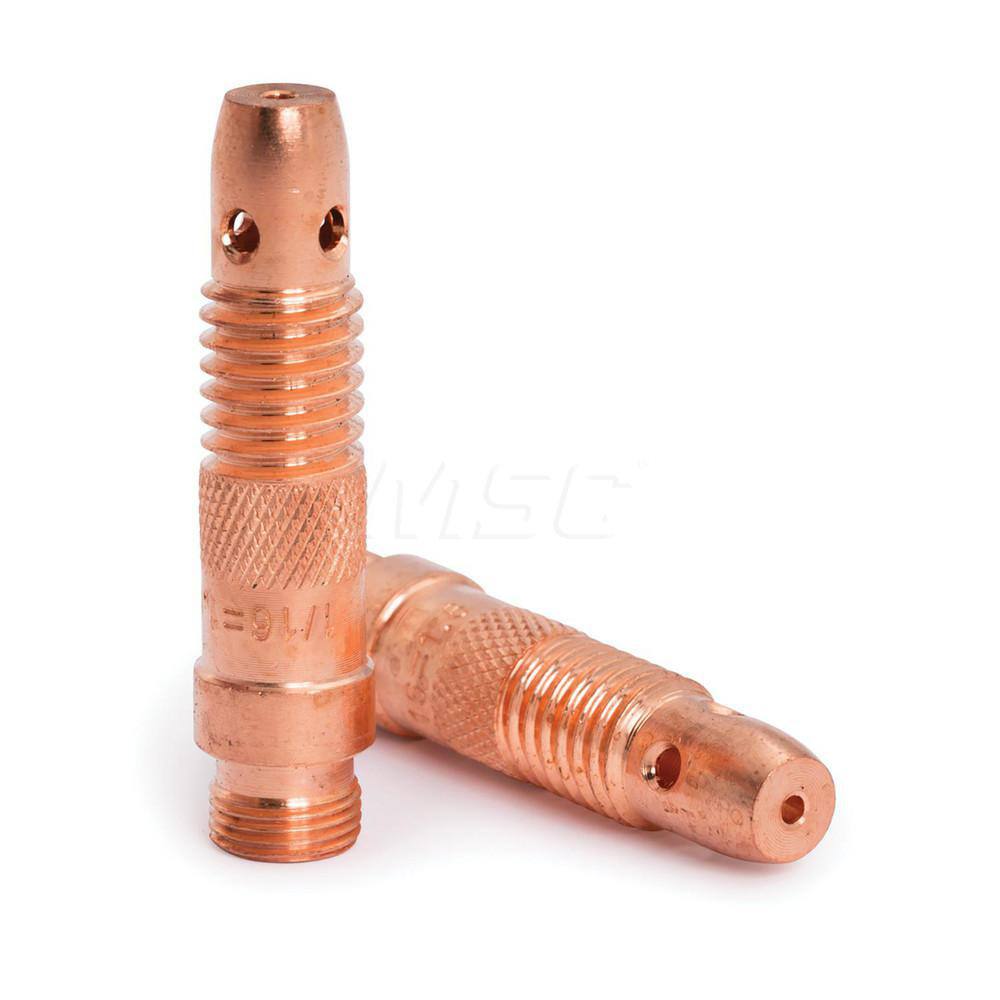 TIG Torch Collets & Collet Bodies, Product Type: Collet Body , Hole Diameter: 0.0630 , Material: Copper Alloy  MPN:KP4752-116-B10