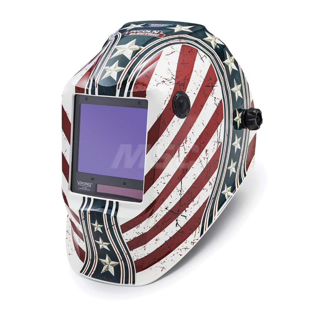 Welding Helmet: White, Nylon, Shade 5 to 13, Ratchet Adjustment MPN:K3683-4